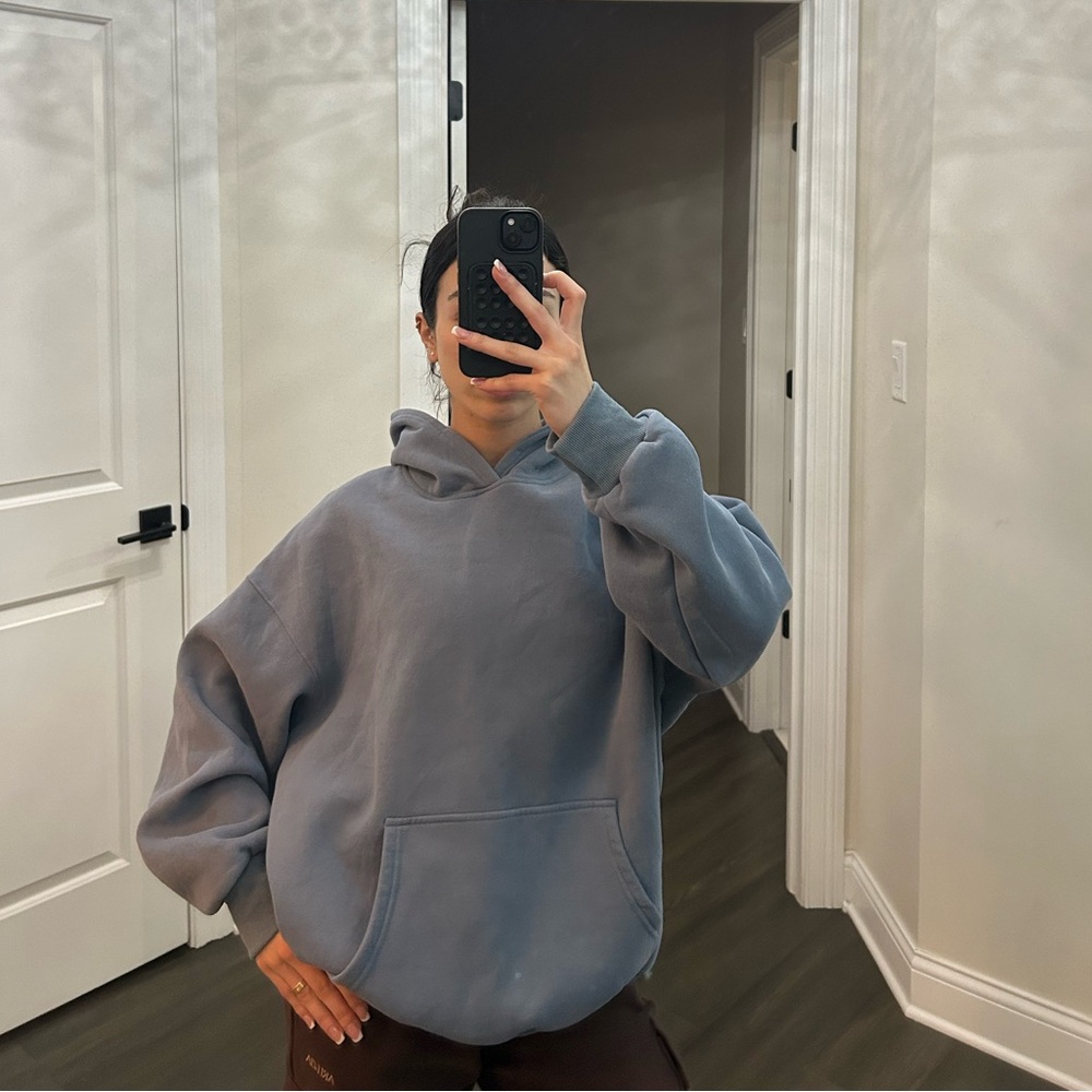 Women's Blue Hoodie Sweater